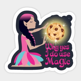 Baking bakery pastry chef magic fairy chocolate chip cookie Sticker